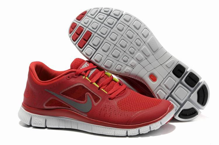Hot Nike Free5.0 Men Shoes Gray/Red
